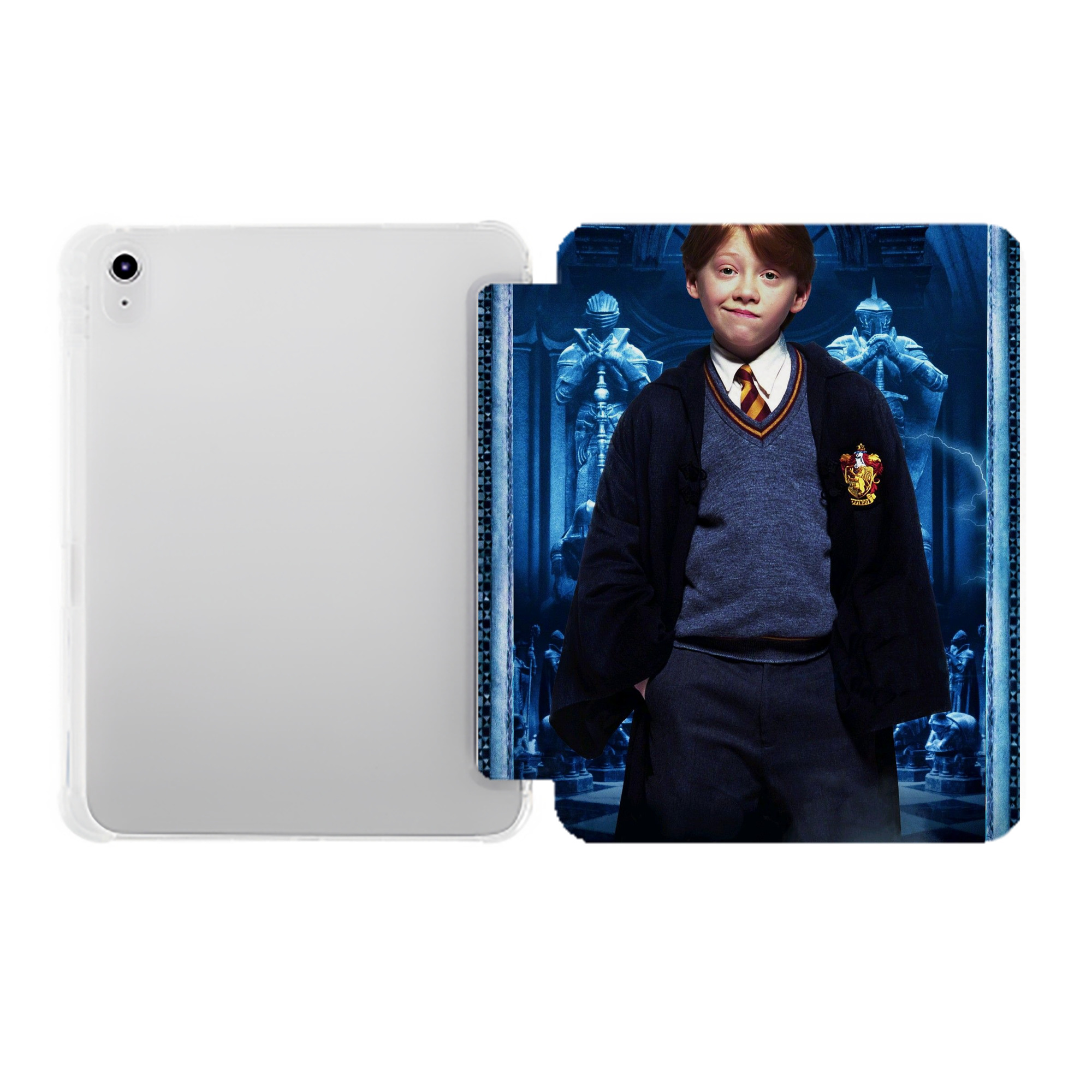 （画像用） Harry Potter ハリー・ポッターシリーズ IPad ケース ペン収納付き 三つ折りスタンド PUレザー×シリコン 対応機種9.5/10.5/10.9インチ
